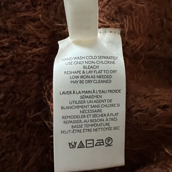 EUC — Free People Plush Knit Sweater, Chocolate Brown - Picture 5 of 9